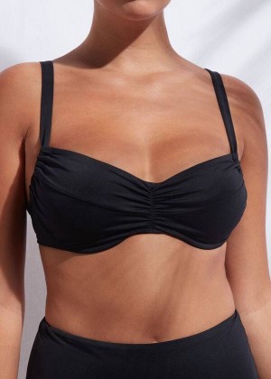 Calzedonia Balconette Indonesia Bikinioberteile Damen Schwarz | DE2527UT