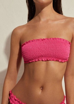 Calzedonia Bandeau Formentera Bikinioberteile Damen Rosa | DE2501UT