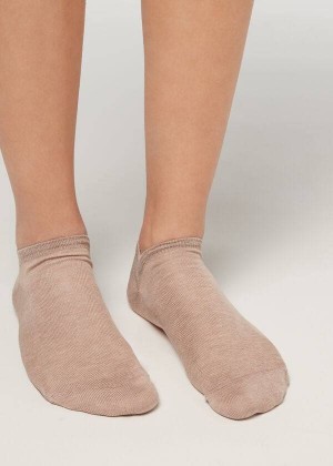 Calzedonia Baumwoll No-Show Socken Herren Beige | DE1293CE