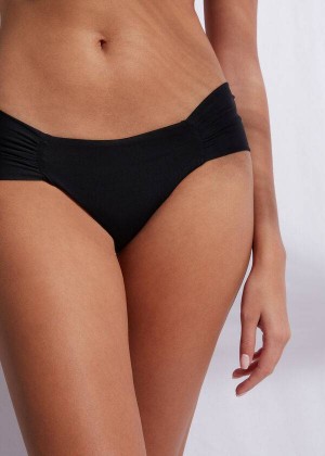 Calzedonia Brazilian Indonesia Eco Bikinihosen Damen Schwarz | DE2880HK