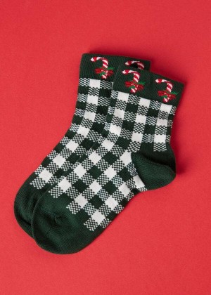 Calzedonia Christmas Series Kurzes Socken Kinder Grün | DE1094TV