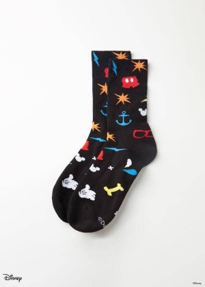 Calzedonia Disney Crew Socken Herren Schwarz | DE1325WY