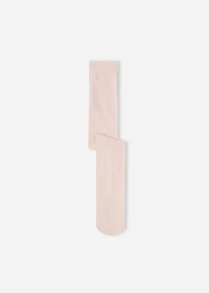 Calzedonia Eco Baumwoll Strumpfhose Kinder Rosa | DE1222EX