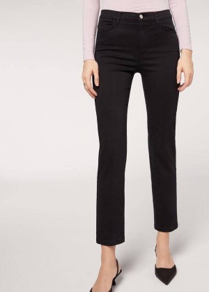 Calzedonia Eco Kompfort Jeans Damen Schwarz | DE1624GL