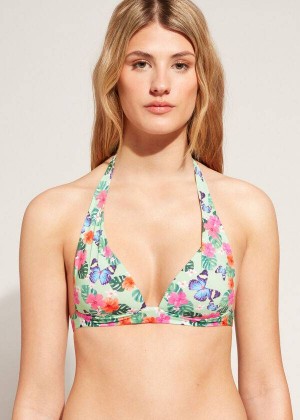 Calzedonia Graduated Gepolstert Triangle Malibu Bikinioberteile Damen Mehrfarbig | DE2448IS