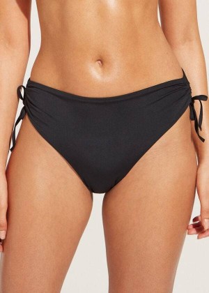 Calzedonia High-Taille Drawstring Indonesia Bikinihosen Damen Schwarz | DE2736KI