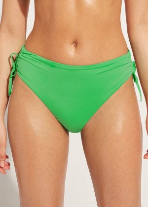 Calzedonia High-Taille Drawstring Indonesia Bikinihosen Damen Grün | DE2735LH