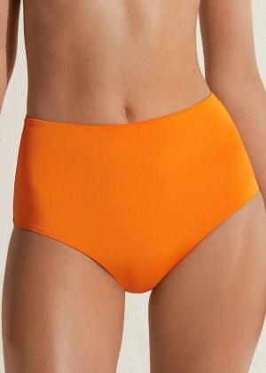 Calzedonia High Shaper Taille Indonesia Eco Bikinihosen Damen Orange | DE2785FM