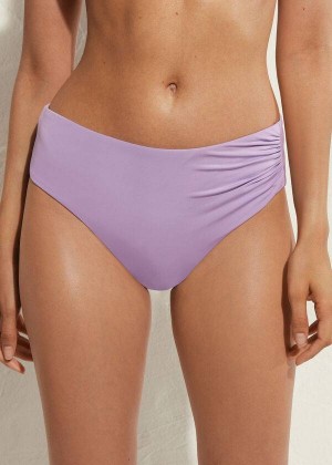 Calzedonia High Taille Indonesia Eco Bikinihosen Damen Lila | DE2763JJ