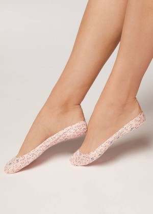 Calzedonia Invisible with Motif Socken Damen Rosa | DE1977RW