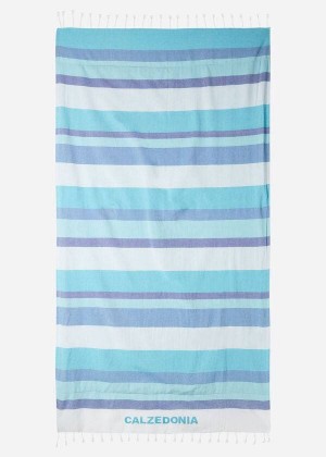 Calzedonia Logo Beach Towel Accessoires Damen Blau | DE2914OR
