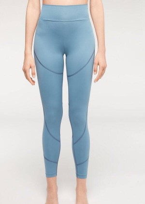 Calzedonia Performance Turn Leggings Damen Blau | DE1522JJ