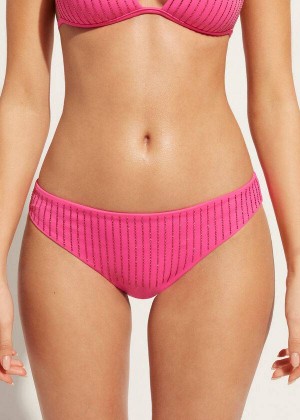 Calzedonia Rhinestone Shanghai Bikinihosen Damen Rosa | DE2670DN