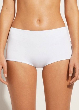 Calzedonia Shorts Indonesia Eco Bikinihosen Damen Weiß | DE2636EX