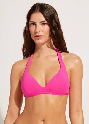 Calzedonia Soft Gepolstert Triangle Indonesia Bikinioberteile Damen Rosa | DE2225KI