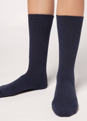 Calzedonia Sport Long Socken Herren Navy | DE1400NB