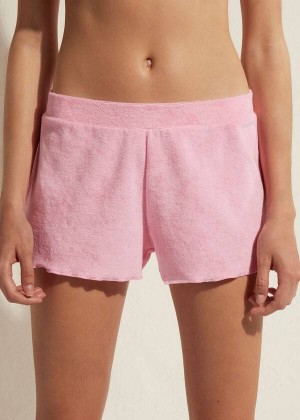 Calzedonia Terrycloth Shorts Cover-Ups Damen Rosa | DE2040GL