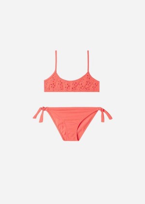 Calzedonia Two-Piece Corfù Badeanzüge Kinder Orange | DE1121YU