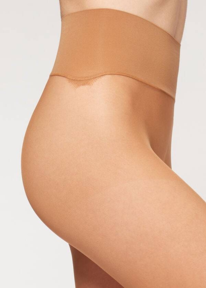 Calzedonia 20 Denier Essential Invisible Sheer Strumpfhose Damen Khaki | DE3050GL