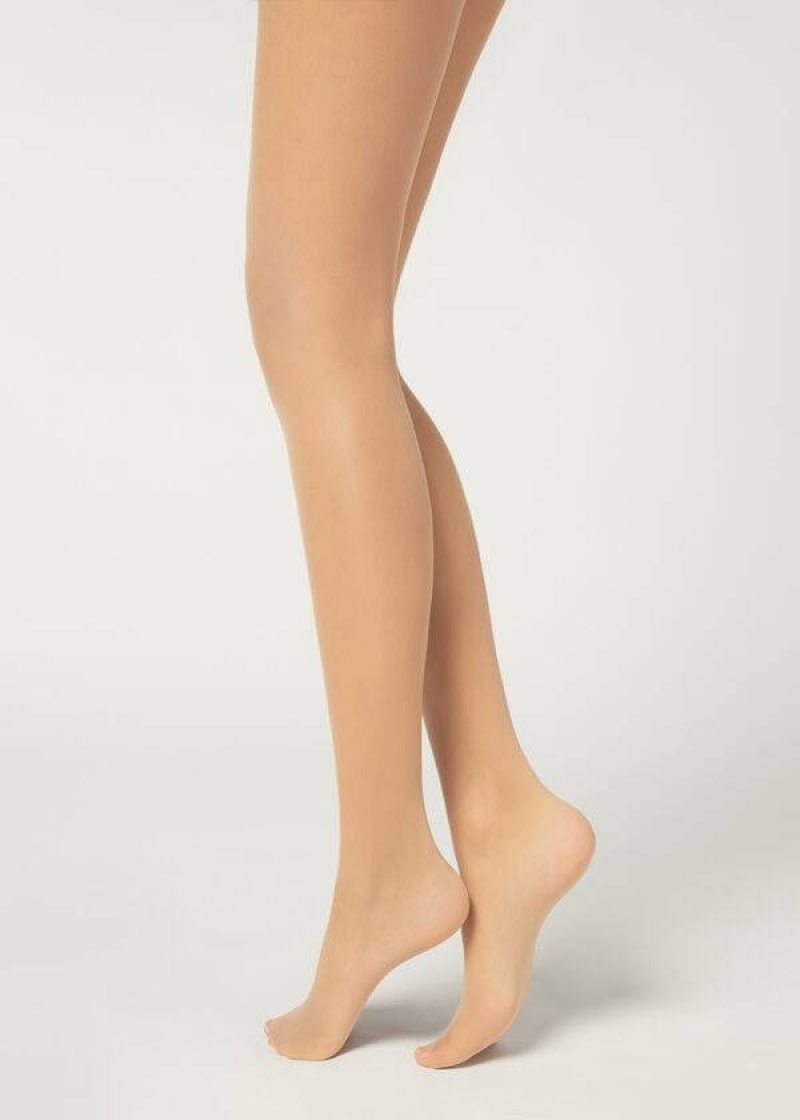 Calzedonia 20 Denier Essential Invisible Sheer Strumpfhose Damen Beige | DE3046KI