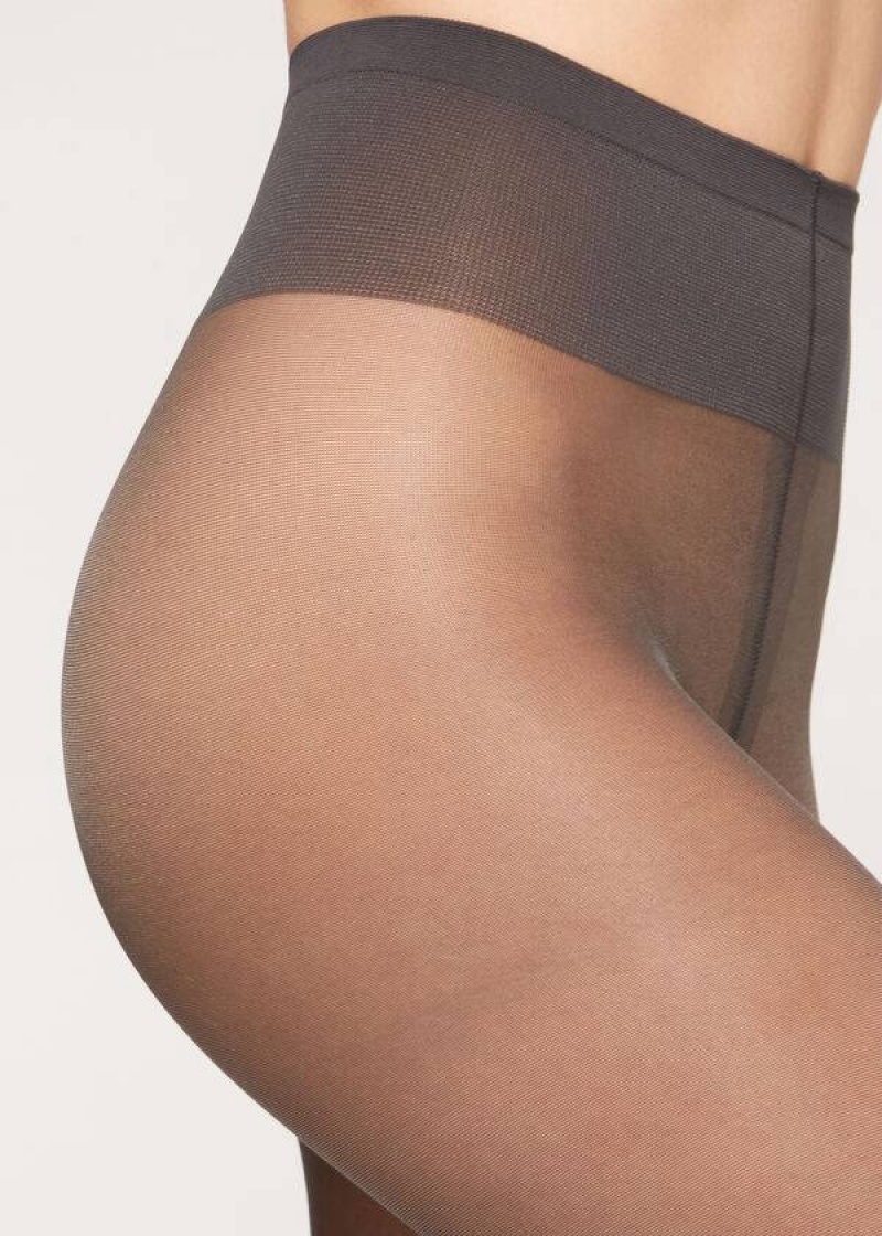 Calzedonia 40 Denier Sheer Strumpfhose Damen Grau | DE2985OR