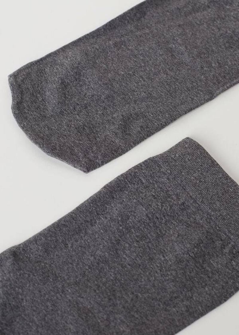 Calzedonia 50 Denier Soft Touch Kurzes Socken Damen Grau | DE1867BC