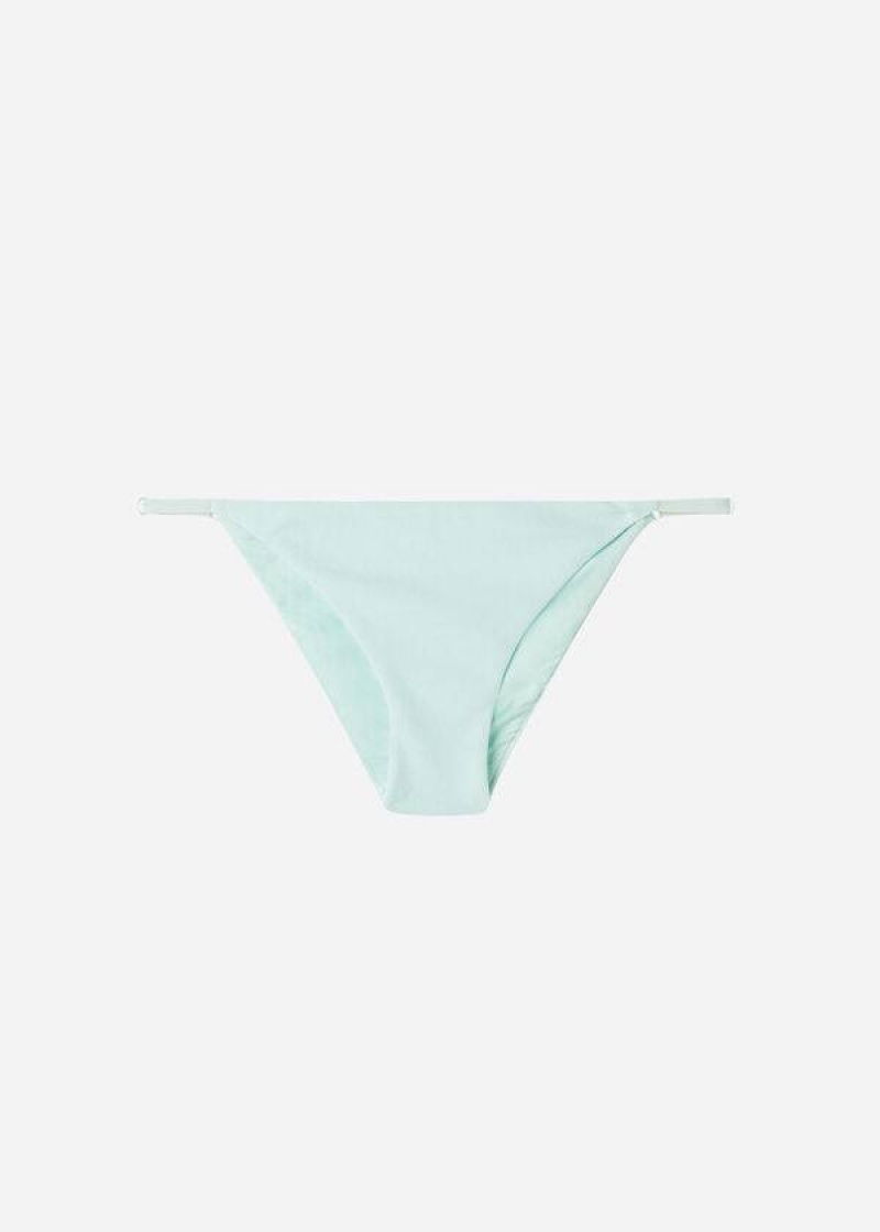 Calzedonia Adjustable Side Beverly Hills Eco Bikinihosen Damen Blau | DE2904KI