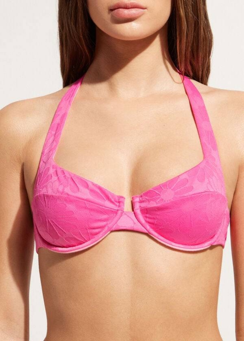 Calzedonia Balconette Antibes Bikinioberteile Damen Rosa | DE2529TV