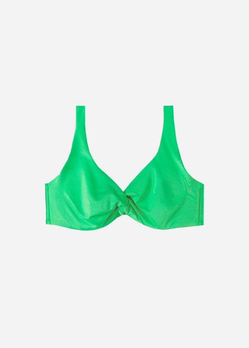 Calzedonia Balconette Indonesia Eco cobey Bikinioberteile Damen Grün | DE2519GL