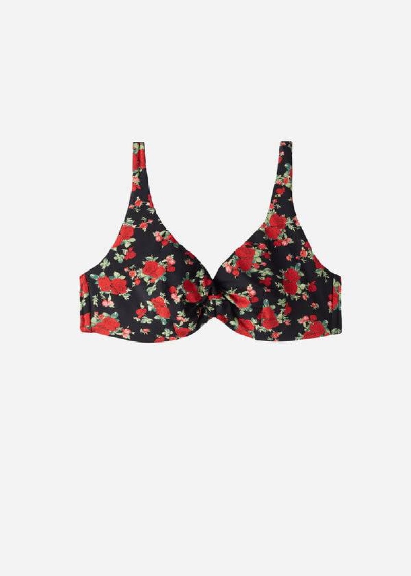 Calzedonia Balconette Rose Animal Print Nizza Bikinioberteile Damen Rosa | DE2509NB