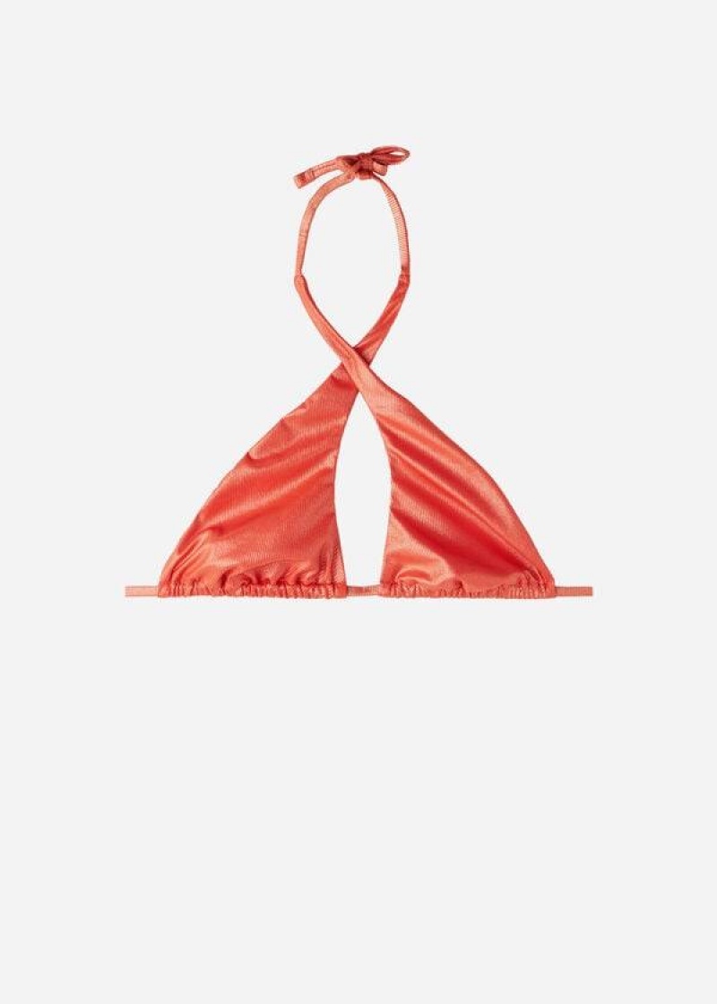 Calzedonia Bandeau Antigua Bikinioberteile Damen Koralle Orange | DE2506WY