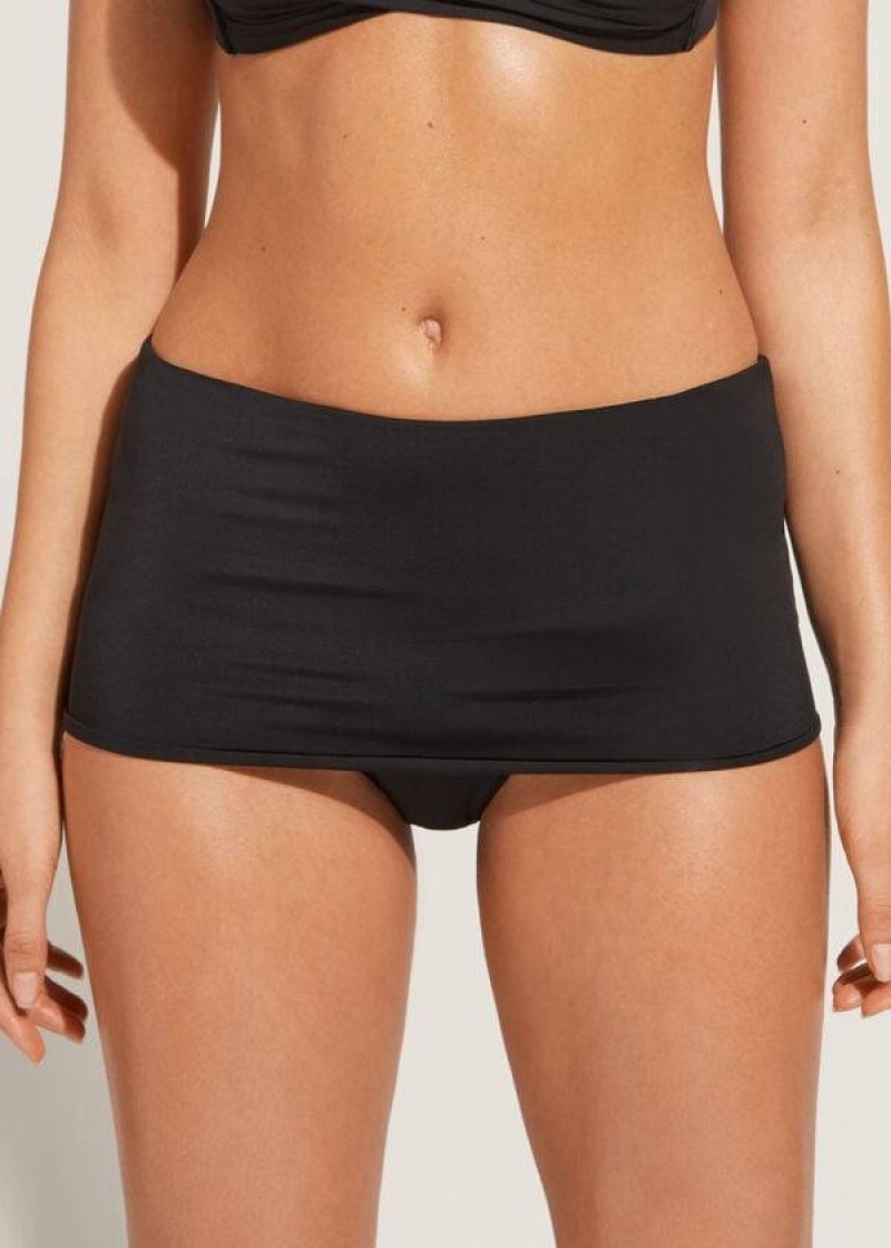 Calzedonia Banded Indonesia Eco Bikinihosen Damen Schwarz | DE2899VD