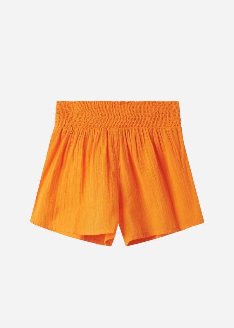 Calzedonia Baumwoll Shorts Cover-Ups Damen Orange | DE2070LH