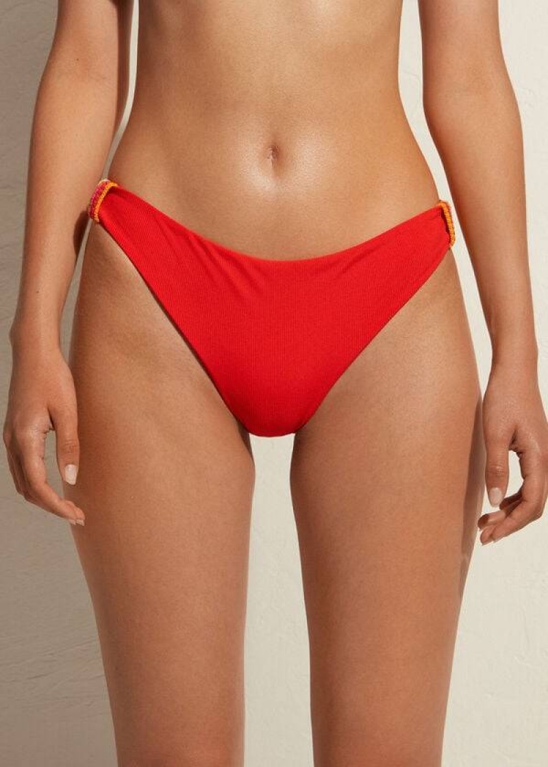 Calzedonia Berlino Bikinihosen Damen Rot | DE2897NB