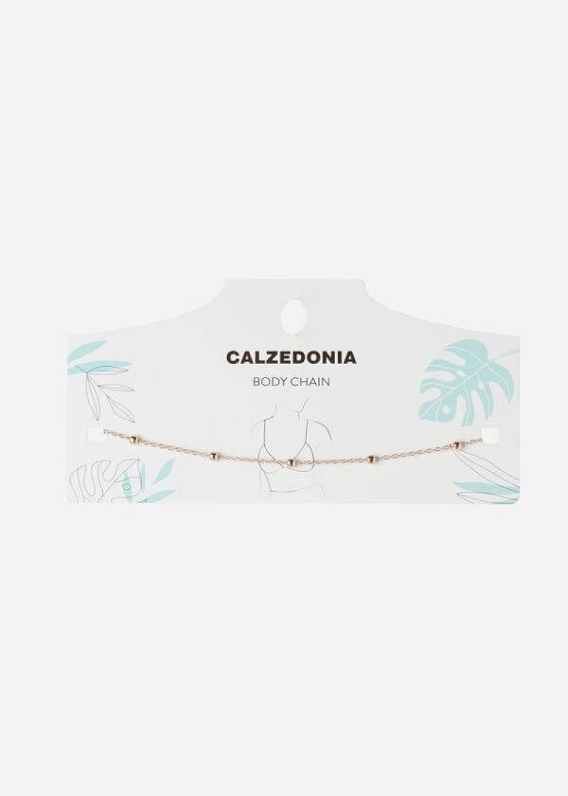 Calzedonia Body Chain Belt Accessoires Damen Gold | DE2919RW