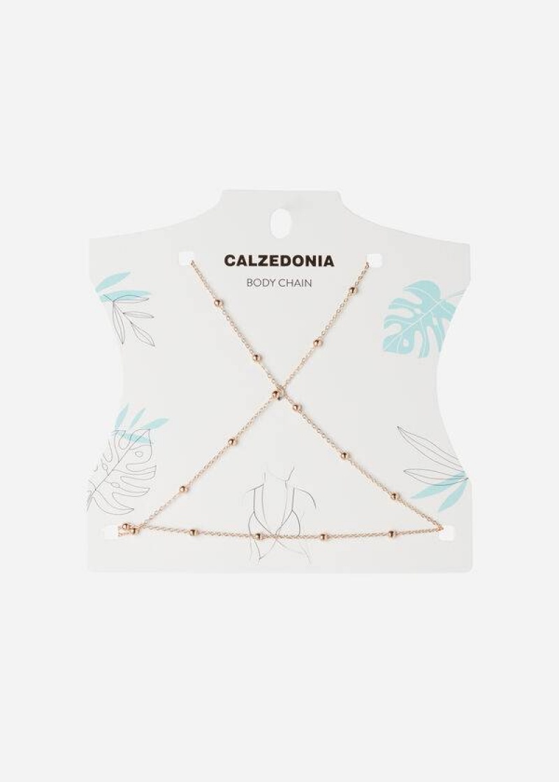 Calzedonia Body Chain Necklace Accessoires Damen Gold | DE2918TV