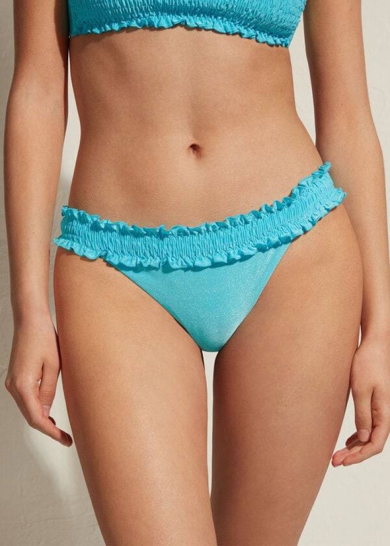 Calzedonia Brazilian Formentera Bikinihosen Damen Türkis | DE2883DN