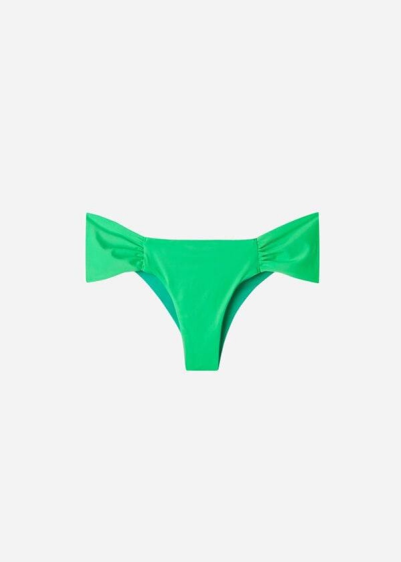 Calzedonia Brazilian Indonesia Eco Bikinihosen Damen Grün | DE2879JJ