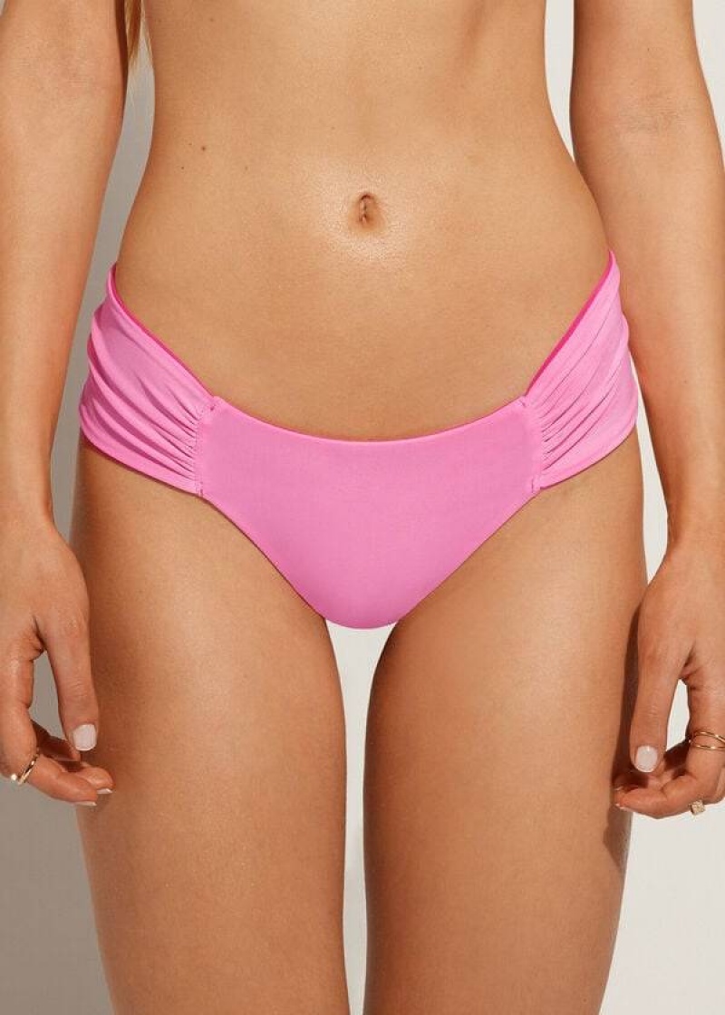 Calzedonia Brazilian Indonesia Eco Bikinihosen Damen Rosa | DE2878KI