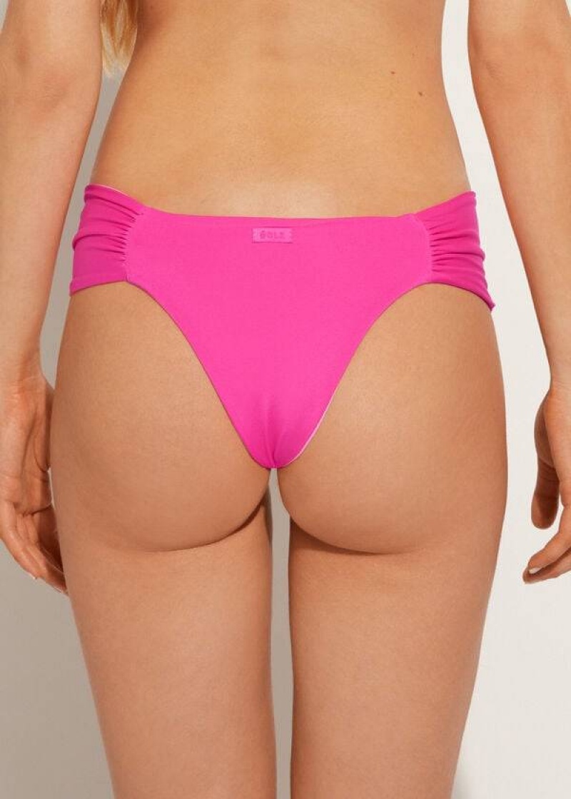 Calzedonia Brazilian Indonesia Eco Bikinihosen Damen Rosa | DE2878KI