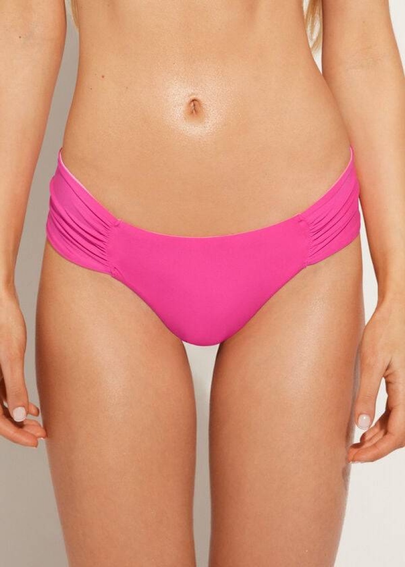 Calzedonia Brazilian Indonesia Eco Bikinihosen Damen Rosa | DE2878KI