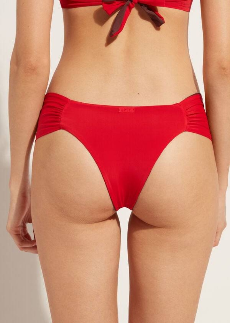 Calzedonia Brazilian Indonesia Eco Bikinihosen Damen Rot | DE2876ZG