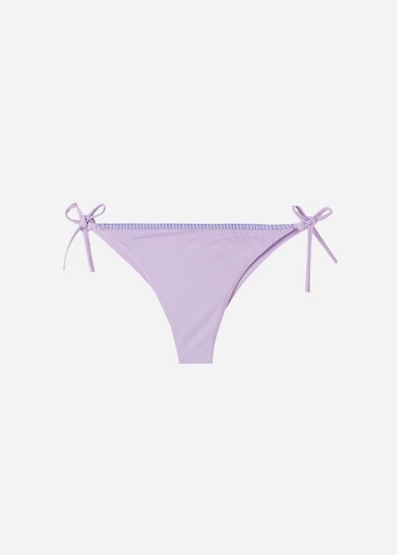 Calzedonia Brazilian String Tel Aviv Bikinihosen Damen Lila | DE2850WY