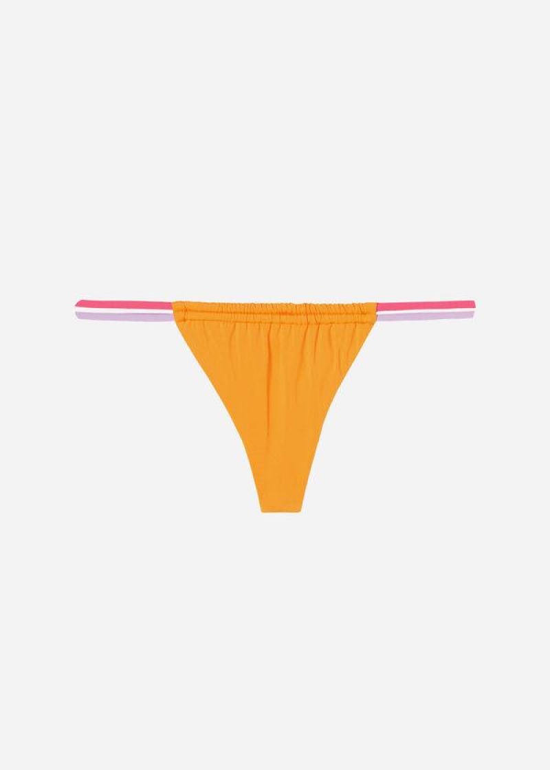 Calzedonia Brazilian String Tokyo Eco Bikinihosen Damen Orange | DE2846YU