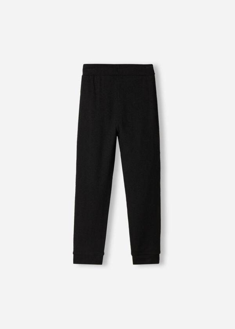 Calzedonia Cashmere Blend Stretch Leggings Kinder Schwarz | DE1072OR