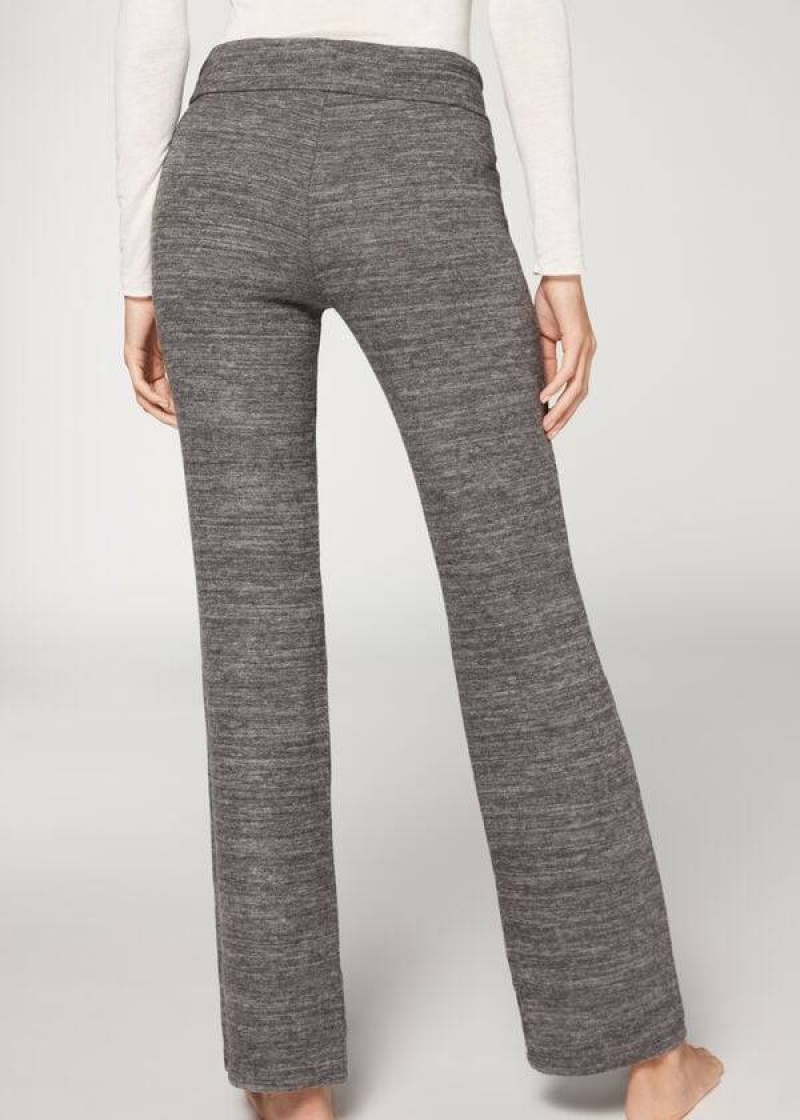 Calzedonia Cashmere Gerade Hose Damen Grau | DE1473ZG