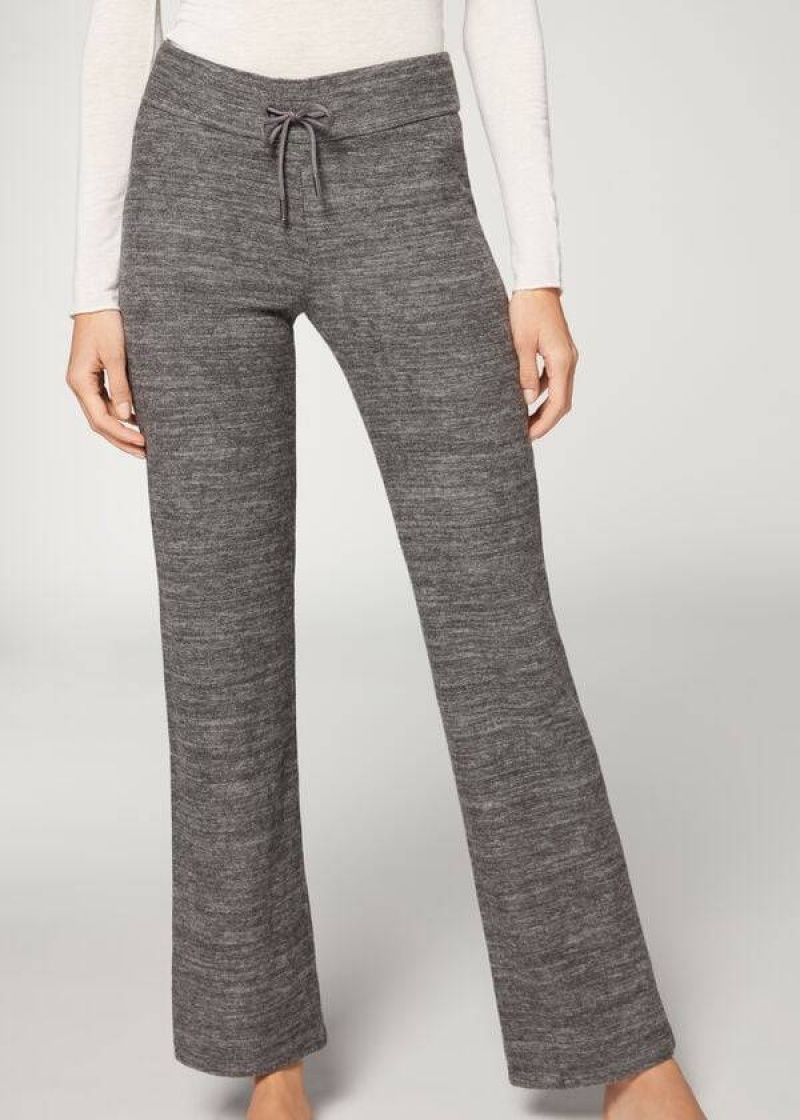 Calzedonia Cashmere Gerade Hose Damen Grau | DE1473ZG