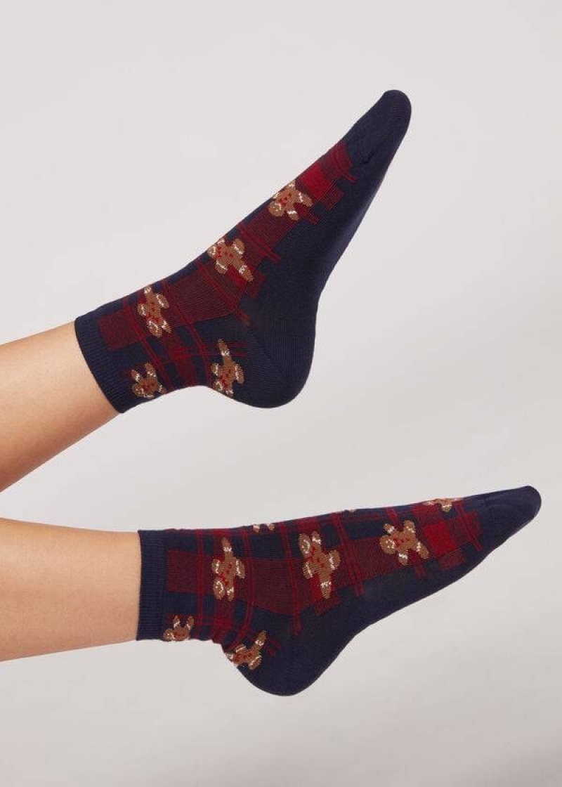 Calzedonia Christmas Kurzes Socken Damen Schwarz | DE1817MA