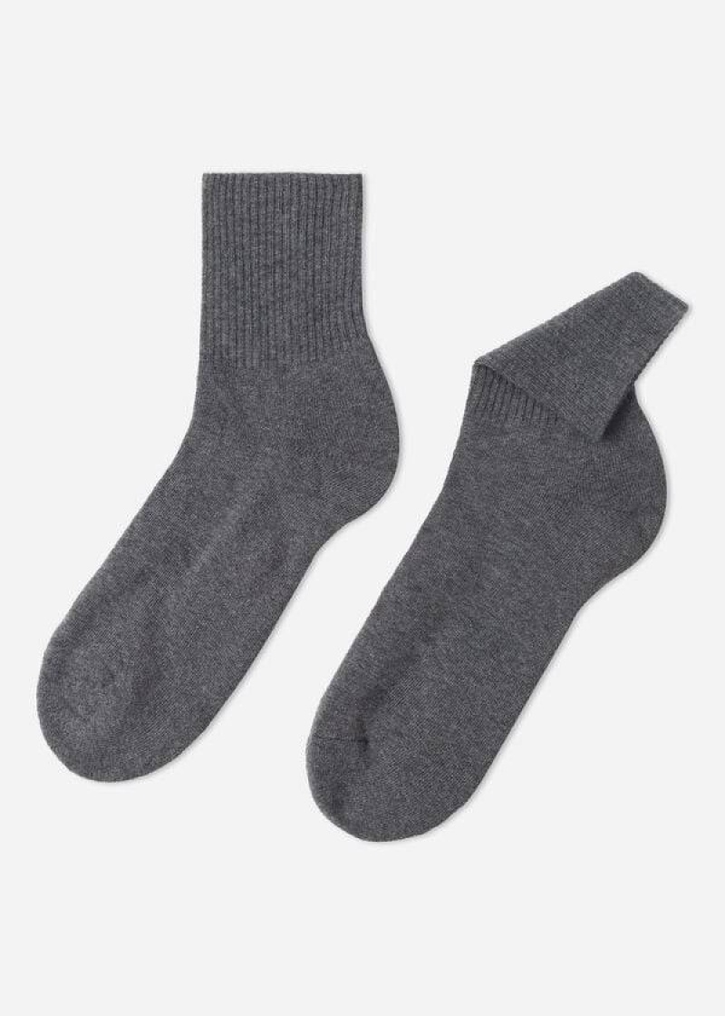 Calzedonia Crew Sport Socken Herren Grau | DE1356UT