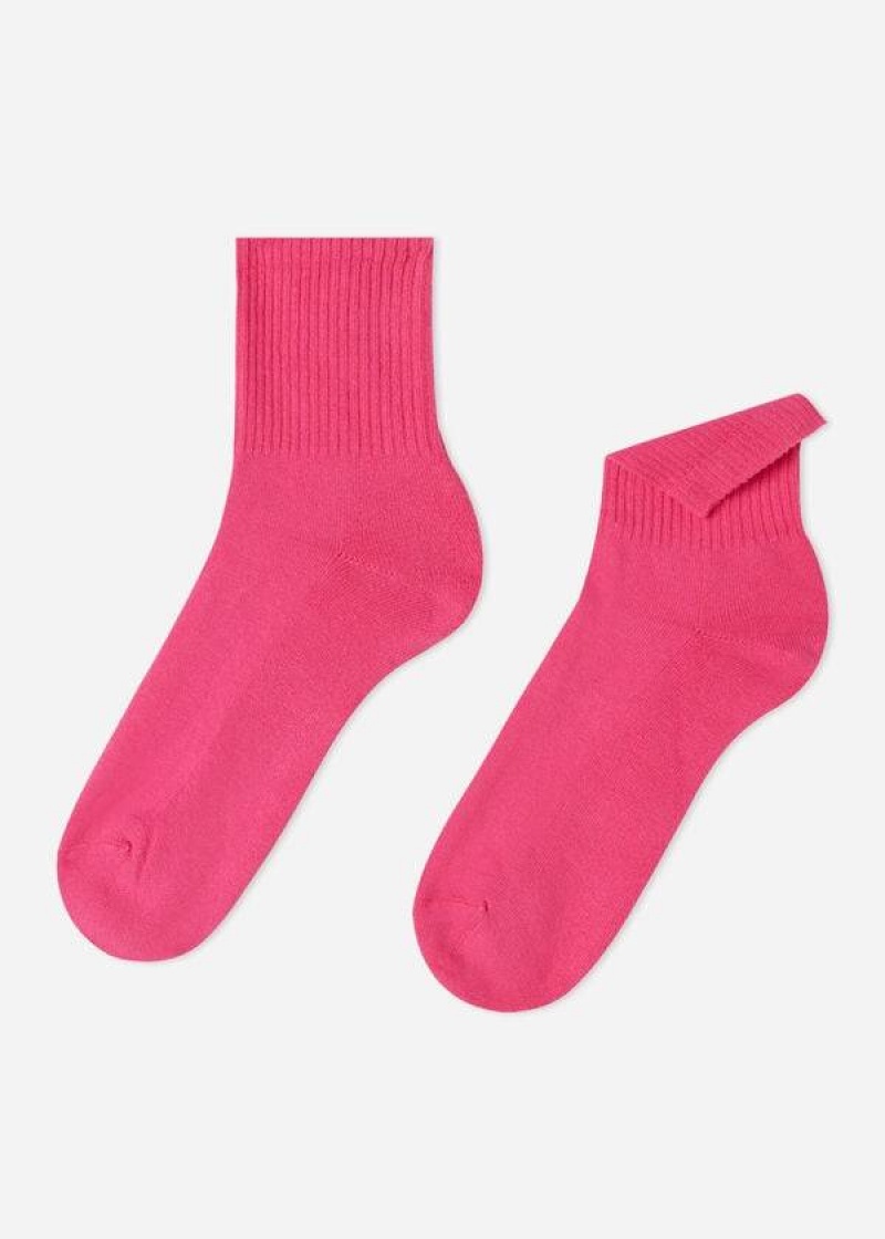 Calzedonia Crew Sport Socken Herren Rosa | DE1346VD